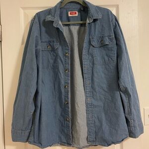 Wrangler denim over shirt button down